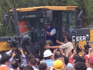 El presidente Juan Orlando Hernández dio por inaugurado el proyecto.