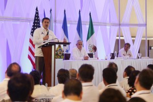 Los presidentes de Honduras, Guatemala y El Salvador se reunieron en Tela, para impulsar la Alianza.