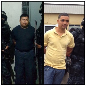 El clase uno de la Policia Alonso Vasquez y el supuesto pandillero Isaias