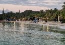 Finalmente logran liberar las playas de Roatán del sargazo